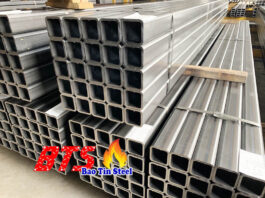 quy cách thép hộp chữ nhật